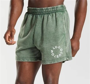 Custom ribbed side vintage washed workout jogger Short Custom sweat shorts for men CustomMade men Shorts - Product Image 1