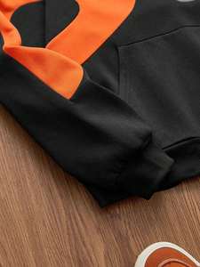 เสื้อฮู้ดดี้คุณภาพสูง 500gsm ทรงโอเวอร์ไซส์ สกรีนโลโก้ได้  แบบเปล่า  ยูนิเซ็กส์ สีดำ หนัก  เสื้อฮู้ดดี้ผู้ชาย - Product Image 3