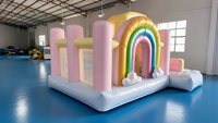 Prix d'usine Nouvelle structure gonflable avec toboggan en PVC, dimensions 3x4x2.6m, pour usage extérieur, logo personnalisé, centre de jeux pour enfants