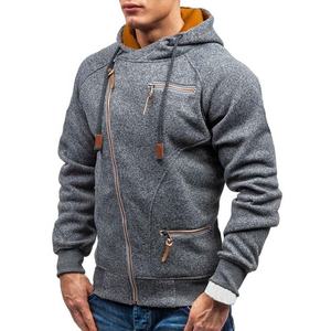 Sweat à capuche personnalisé imprimé et brodé, doublé, anti-plis, écologique, en molleton unisexe pour homme, en coton long - Product Image 3