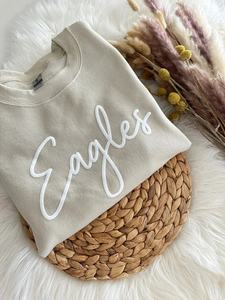 Sweat-shirt à capuche unisexe 100% coton avec broderie bouffante 3D imprimée numériquement pour l'automne - Product Image 6