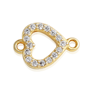Accessoires de charme Infinity en argent sterling massif 925 plaqué or CZ de luxe - Product Image 5