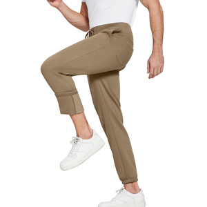 กางเกงลำลองสำหรับผู้ชายกางเกงผ้าฝ้ายออร์แกนิกซัก100% สำหรับผู้ชายดีไซน์ใหม่งาน OEM - Product Image 4