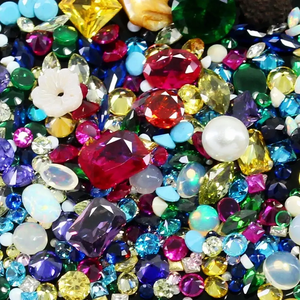 Diamant naturel certifié qualité AAA+, rubis MOGOK, émeraude, saphir, turquoise, améthyste, 128 pièces, Gem213 - Product Image 1