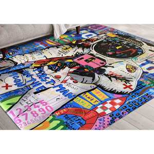 Alfombra Banksy Astronaut: Arte de Graffiti, Alfombra Antideslizante, con Pelo Suave - Product Image 2