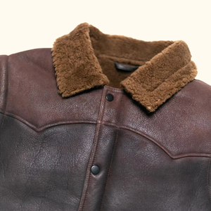 Gilet en cuir véritable pour homme de qualité supérieure, chaud et imperméable pour l'automne et l'hiver, avec un design sans manches et une décoration de poche - Product Image 2