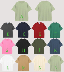 T-shirt surdimensionné uni 100% coton lourd personnalisé grande taille respirant motif solide de haute qualité-vente en gros de t-shirts pour hommes - Product Image 4