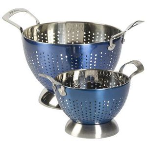 Colador de Acero Inoxidable con Superficie Pulida, Diseño de Malla Fina para Cocinas Elegantes, Lavado de Frutas y Verduras, Uso Diario - Product Image 3