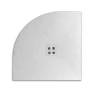 Plato de Ducha Semicircular de Resina Blanca Milan 90x90 - Product Image 5