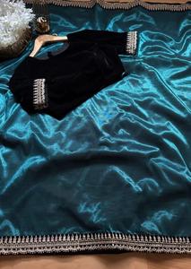 Nuevo diseñador 2025 Venta caliente Tendencia increíble Venta caliente Red brillante suave con lentejuelas y Dori Work Lace Saree a precio barato - Product Image 6