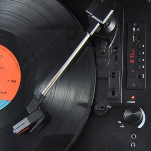 Tocadiscos de Vinilo de 3 Velocidades <span class=keywords><strong>con</strong></span> <span class=keywords><strong>Bluetooth</strong></span>, Reproductor de Vinilo Portátil de Alta Calidad <span class=keywords><strong>con</strong></span> Aguja Technics - Product Image 2