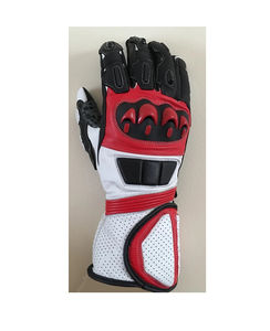 Guantes de Motociclismo Transpirables e Impermeables con Protección de Nudillos y Medio Dedo, Pantalla Táctil, Certificación CE, Cuero Vacuno, para Carreras y Turismo - Product Image 6