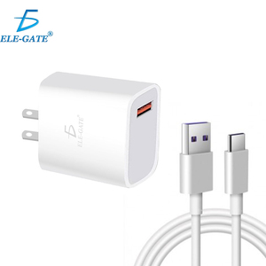 Caricabatterie Rapido PD 5V 2.1A con Cavo Type C per Telefoni Cellulari e Auricolari, Spina UK Compatibile con Standard EU/JP - Product Image 1