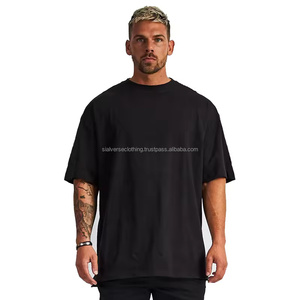 Camisetas de algodón 100% para hombre, de alta calidad, de peso pesado, de gran tamaño, de secado rápido, personalizable, estampado 3D, a la moda, para uso en el gimnasio - Product Image 4