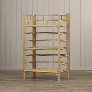 Bibliothèque Etagere en bambou de style industriel Cabinet en MDF pour le rangement à domicile-pour la chambre à coucher, le salon, la maison et le bureau - Product Image 6