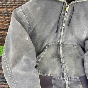 Sudadera con capucha de gran tamaño de mezclilla para hombres y mujeres suéter de lágrimas sudaderas con capucha de peso pesado ropa 460 GSM - Product Image 5