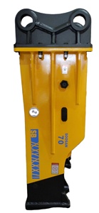 soosan Hydraulic Breaker sb 70 <b>box</b> type breaker suitable for excavators with 16-21 ton hammer for constructions and demolitions. - Product Image 2