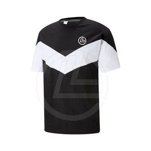 Camiseta informal de gran tamaño para hombre con lavado vintage y corte ancho Camiseta de algodón de gran tamaño para hombre - Product Image 2