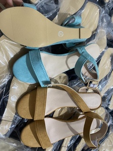 Soldes d'été : Sandales compensées à talon haut pour femme, sandales à talon bas, sandales slingback compensées pour femme - Product Image 4