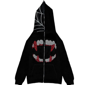 Prix bas, service OEM, sweat-shirts en coton 100% pour hommes, taille plus, avec strass, sur mesure, écologiques, respirants - Product Image 2