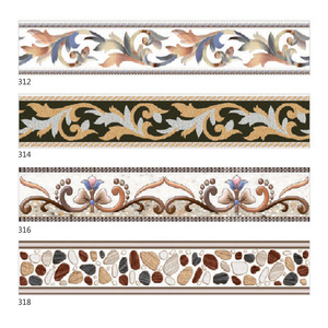 Vàng & Bạc Emboss biên giới gạch 100x600mm tường và sàn biên giới gạch trang trí nhà gạch men - Product Image 2