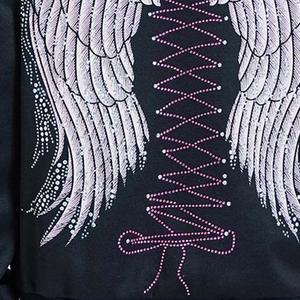 Vente en gros à bas prix de vêtements de bonne qualité, sweat à capuche respirant anti-bouloches avec strass pour femmes à prix raisonnable - Product Image 5