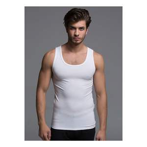 Hztb16022 Camiseta interior blanca para hombre - Product Image 1