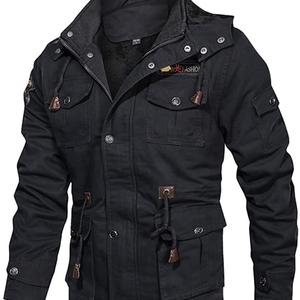 Veste de sport varsity haut de gamme pour homme, tissée, respirante, imperméable, coupe-vent, avec fermeture éclair frontale, idéale pour l'entraînement en extérieur - Product Image 2