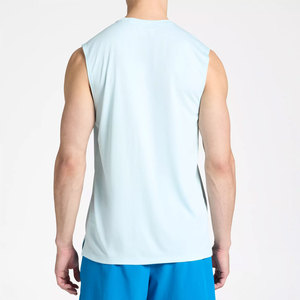 Débardeur sans manches respirant pour homme, chemise d'été en coton coupe gym oem avec options de logo personnalisé pour l'offre de marque de distributeur - Product Image 2