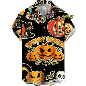 Nouveaux styles de chemises hawaïennes en polyester à sublimation personnalisées pour hommes, chemises hawaïennes à fleurs boutonnées à manches courtes pour hommes - Product Image 5