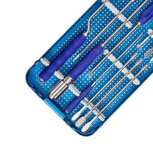 Kit d'instruments chirurgicaux orthopédiques pour la neurochirurgie de la colonne vertébrale, manuel, en acier, standard, certifié CE, classe I hospitalière, par SurgiRight - Product Image 2