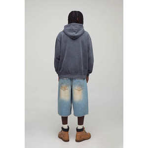 Sweat-shirts à capuche surdimensionnés imprimés personnalisés pour hommes, en coton lourd et doux, streetwear, impression d'hiver - Product Image 2