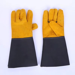 Gants de soudage en cuir de vachette pleine fleur, cuir de vachette fendu, TIG MIG - Product Image 2