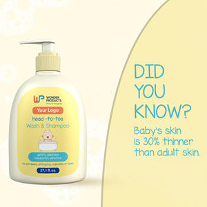 Champú y lavado de bebé sin lágrimas suave de pies a cabeza OEM/ODM lavado hipoalergénico para pieles y cabello sensibles con etiqueta privada - Product Image 5