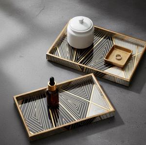 Bandeja de Servicio de Madera MDF con Recubrimiento de Esmalte, Diseño para Hoteles y Restaurantes, Utensilios de Cocina, Bandeja de Mesa de Alta Calidad - Product Image 3