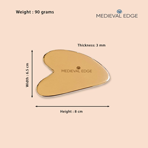 Herramienta Facial Gua Sha de Kansa 100% Pura Medieval Edge con Función Musical para Mejorar la Salud de la Piel, Relajación y Reducción de la Hinchazón, Original - Product Image 6