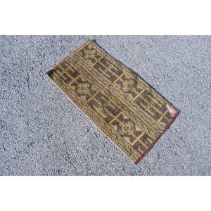 Vintage turc 16x32ft laine plat armure salon tapis marron jaune Patchwork tapis Latex support pour la maison décorations - Product Image 2