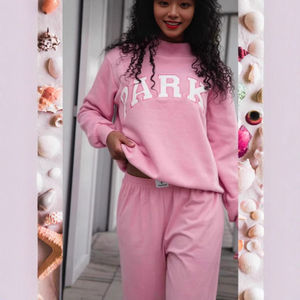 Sudadera Deportiva Informal con Capucha para Mujer, Otoño-Invierno, Antiarrugas, Bordada, con Logotipo Frontal, 100% Algodón - Product Image 3