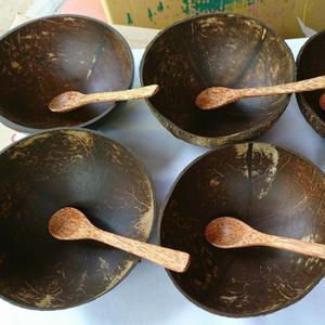 Tazón Artesanal de Cáscara de Coco, Utensilios de Cocina Hechos a Mano Únicos |   Eco sostenible - Product Image 1