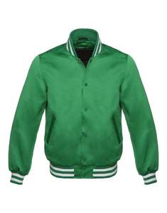 Chaqueta Universitaria de Satén 100% Poliéster Personalizada al por Mayor, Chaqueta Bomber de Béisbol de Invierno, Chaqueta Universitaria con Letras, Chaqueta Universitaria Más Vendida - Product Image 1