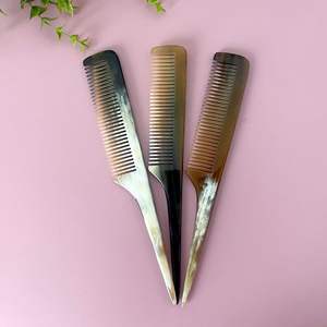 HOPE COLORS HORN BUFFALO PEINES AL POR MAYOR Peines de cuerno antiestáticos naturales para regalos de vacaciones por Crescent Crafts - Product Image 5