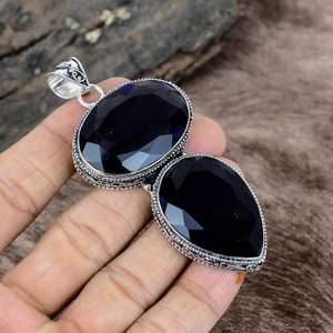 Handmade Lab Created Amethyst Fashion Pendant 925 Sterling Silver Necklace Top Grade Quality IGI Certified India Artisan <b>Gift</b> - Product Image 4