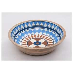 Best Selling High Quality <b>Bowl</b> with Enamel Printing Design <b>Mango</b> <b>Wood</b> Mixing <b>Bowl</b> Wooden Fruits & Salad Mixing <b>Bowl</b> - Product Image 2