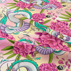 Tùy chỉnh in kỹ thuật số cotton spandex vải to sợi vải không có moq mẫu miễn phí - Product Image 5