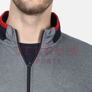 Customizable Men's Plus Size Winter <b>Tracksuit</b> Set Zipper 100% Cotton Jogging Suit Breathable Eco-Friendly Printed Logo - Product Image 5