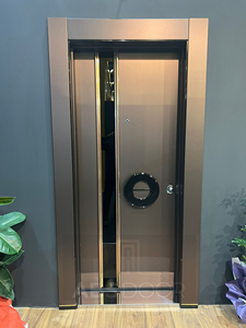 ABSDOOR ORIGIN Elegante puerta de entrada exterior de acero inoxidable Interior Manual Aislamiento acústico térmico Diseño ajustable - Product Image 3