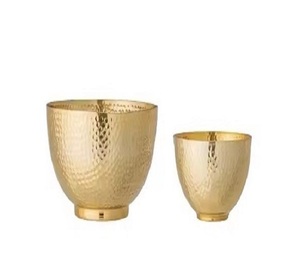 Vaisselle de restaurant personnalisée polie en or Bol à fruits élégant en métal de taille moyenne pour servir un service élégant de haute qualité - Product Image 3