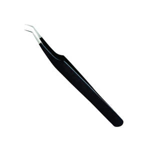 Fantastique professionnel pince à épiler d'extension de cils pince à cils en acier inoxydable faite à la main pince à épiler à sourcils - Product Image 3