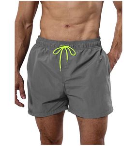 Pantalones cortos de gimnasio para hombre, shorts deportivos de verano para playa, deportes acuáticos, talla sólida, poliéster, respetuosos con el medio ambiente, secado rápido, personalizados - Product Image 1