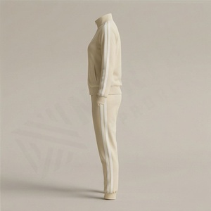 Ensemble de survêtement pour femmes, manches longues et tissu léger, survêtement tendance pour femmes, vêtements de sport, de course à pied et de jogging - Product Image 3